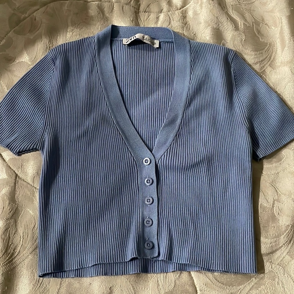 Crop Top Button Down - image 1